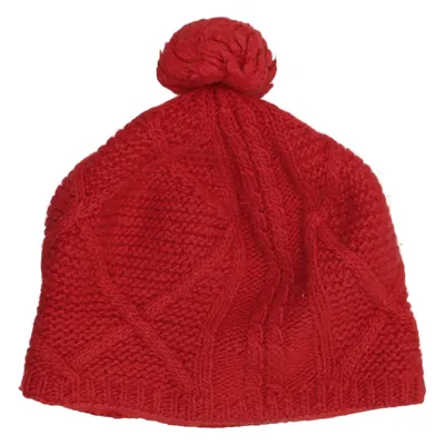 Pompon muts (Rood) van Moshiki Polyester, Wol