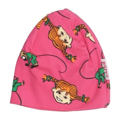Beaniemössa (Rosa, Flerfärgad) från Pippi Långstrump by Martinex Bomull, Elastan