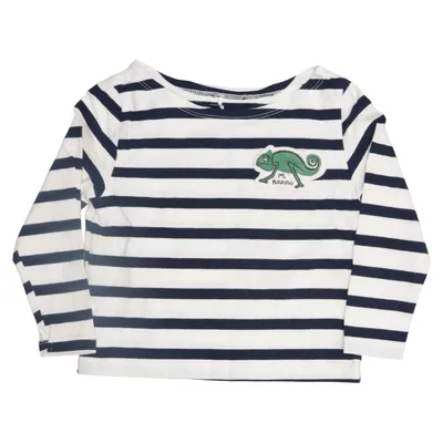 Long sleeve T-shirt (Blue, White) from Mini Rodini Cotton