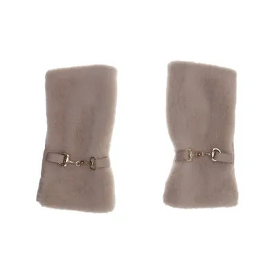 Fingerless gloves (Beige)