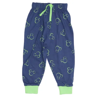 Pantalon de pyjama (Bleu, Vert) de Disney Mickey Mouse Coton