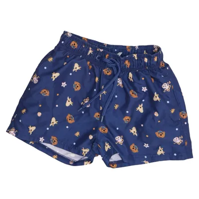 Zwemshort (Blauw, Meerkleurig) van Lollo & Bernie Polyester