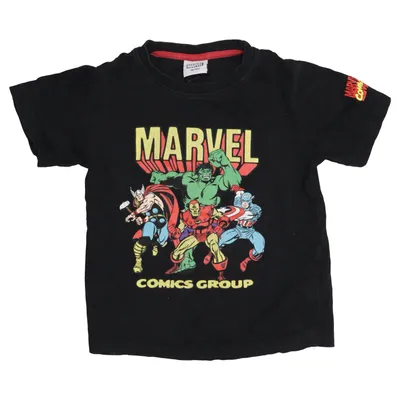 T-shirt (Svart, Flerfärgad) från Marvel Bomull