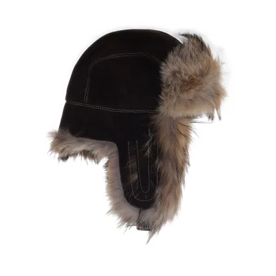 Trapperhatt (Brun) från Bogner Acetat, Päls, Skinn, Viskos