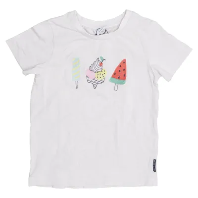 T-shirt (Grijs, Meerkleurig) van Polarn O. Pyret Elastaan, Organisch katoen