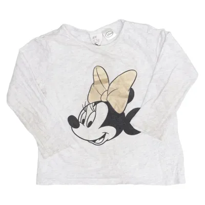 Long sleeve T-shirt (Gray) from H&M x Disney Cotton