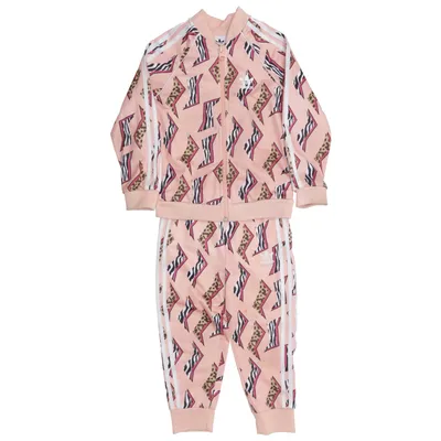 Trainingsjack (Roze, Meerkleurig) van Adidas Originals Gerecycled polyester