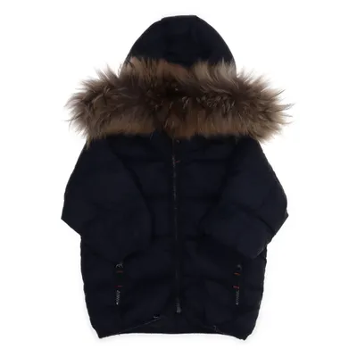 Dunjakke (Blå, Brun) fra Ver de Terre Dun, Fjer, Nylon