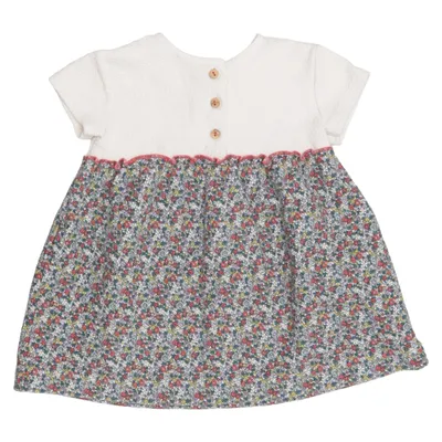 Dress (White, Multicolored) from Zara Baby Cotton, Elastane, Polyester
