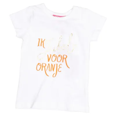 T-shirt (Vit, Orange) från Jubel Bomull, Elastan