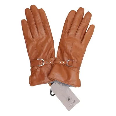 Leather gloves (Brown) from Jacson Equestrian Leather, Polyester