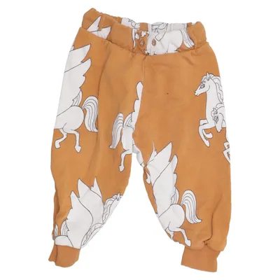 Sweatpants (Brown, White) from Mini Rodini Cotton
