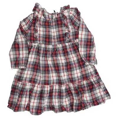 Jurk (Rood, Blauw, Wit) van Fred & Flo Katoen, Metallvezel