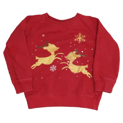 Pull de Noël (Rouge, Or) de MIX Coton