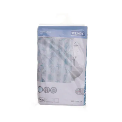 Shower curtain (Blue, White) from Wenko Polyester