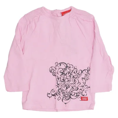 T-shirt à manches longues (Rose) de Tjaba Tjena Coton