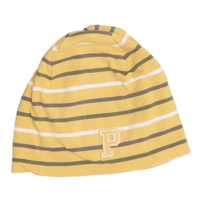 Beanie (Geel, Groen, Wit) van Polarn O. Pyret Katoen, Elastaan