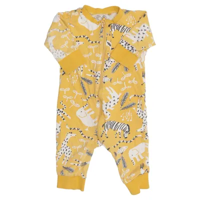 Sparkedragt (Gul, Hvid, Sort) fra Lindex Baby Bomuld