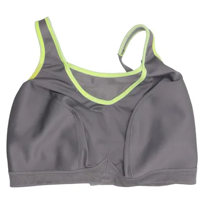 Brassière (Gris, Jaune) de Glamorise Élasthane, Polyamide, Polyester