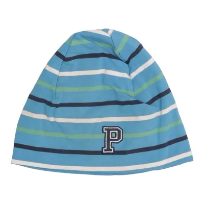 Beanie (Blue, Multicolored) from Polarn O. Pyret Elastane, Organic cotton