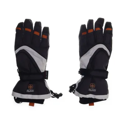 Gloves (Black, White, Orange) from Snowgear Polyester, Polyurethane
