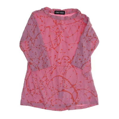 Lange mouwen shirt (Roze, Rood) van Cactico Katoen