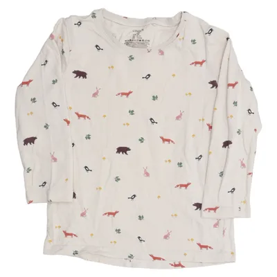 Long sleeve T-shirt (Beige, Multicolored) from Lindex Kids Cotton