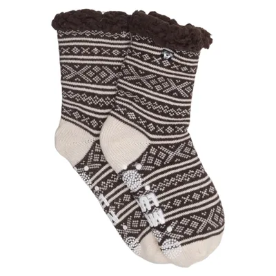 Knit socks (Beige, Brown) from Hängmatta