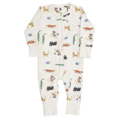 Sparkdräkt (Beige, Flerfärgad) från Åhléns Kids Bomull, Elastan