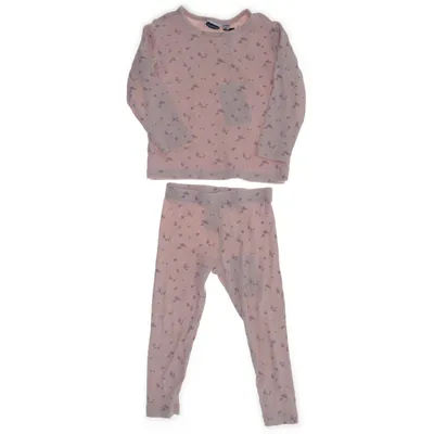 Pyjama (Roze, Meerkleurig) van Lily & Dan Katoen, Elastaan