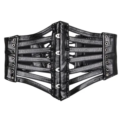 Ceinture (Noir) de Punk Rave Coton, Polyuréthane
