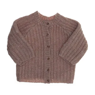 Cardigan (Beige) from Bout'chou Acrylic, Polyamide, Polyester, Wool