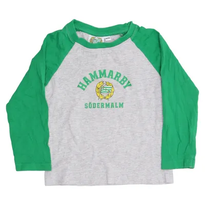 Baseballtröja (Grå, Grön) från Hammarby IF Bomull
