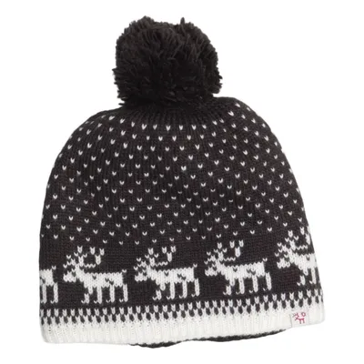 Bommelmütze (Schwarz, Weiß) von Börjesson Polyester, Wolle