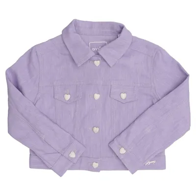 Spijkerjas (Lila) van Gymp Katoen, Linnen, Polyester, Viscose