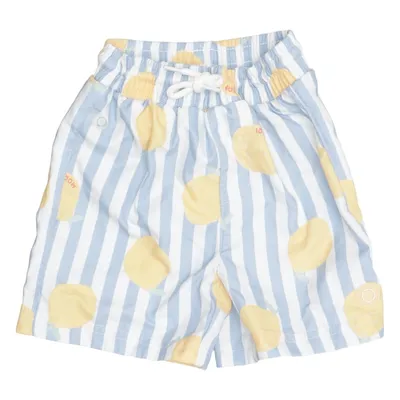 Zwemshort (Blauw, Geel, Wit) van Mori Gerecycled polyester
