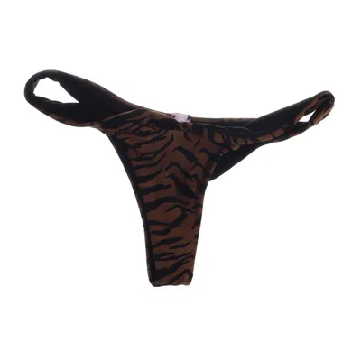 Bikini broekje (Bruin, Zwart) van Loavies Elastaan, Polyamide, Polyester