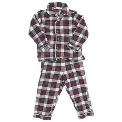 Pyjama (Weiß, Rot, Grün) von Zara Baumwolle