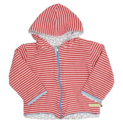 Sweat à capuche (Rouge, Blanc) de Loud + Proud Coton biologique