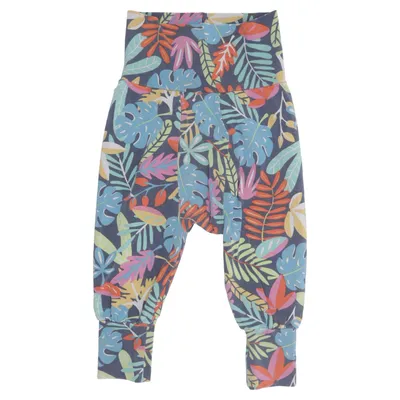 Byxor (Blå, Flerfärgad) från Frugi Elastan, Ekologisk bomull