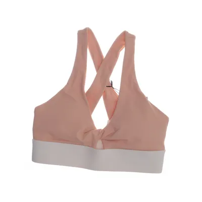 Sports bra (Orange, White) from Fabletics Polyester, Elastane, Nylon