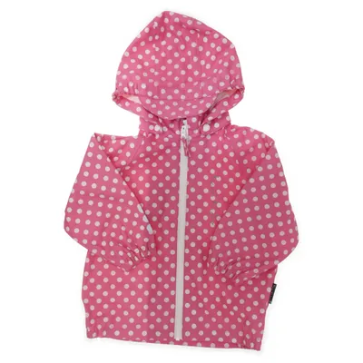 Rain jacket (Pink, White) from Kozi Kidz Polyester, Polyurethane