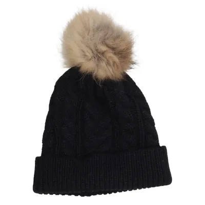 Pompon muts (Zwart) van Belle