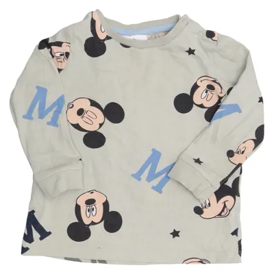 T-shirt à manches longues (Vert, Multicolore) de Disney Baby Coton