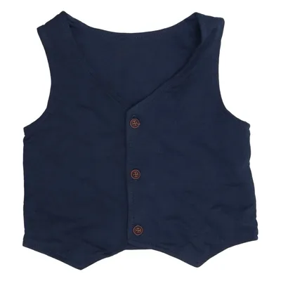 Suit vest (Blue) from Charanga Cotton