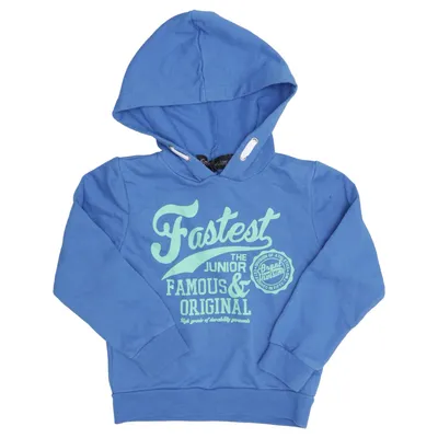 Sweat à capuche (Bleu, Vert) de Street Life Coton, Polyester