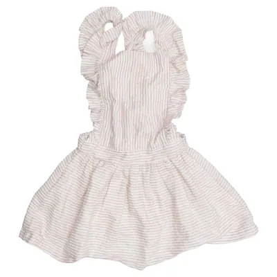Kleid (Beige, Silber) von Émile et Ida Baumwolle, Metallfaser, Polyester