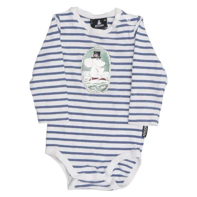 Romper (Blauw, Wit) van Moomin by Lindex Katoen, Elastaan