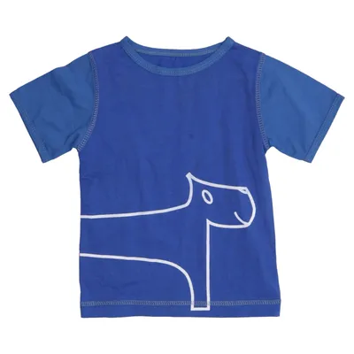 T-shirt (Blauw) van Snoozy Katoen, Elastaan
