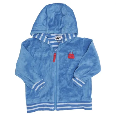 Hoodie (Blue, White) from Kaxs by KappAhl Cotton, Polyester